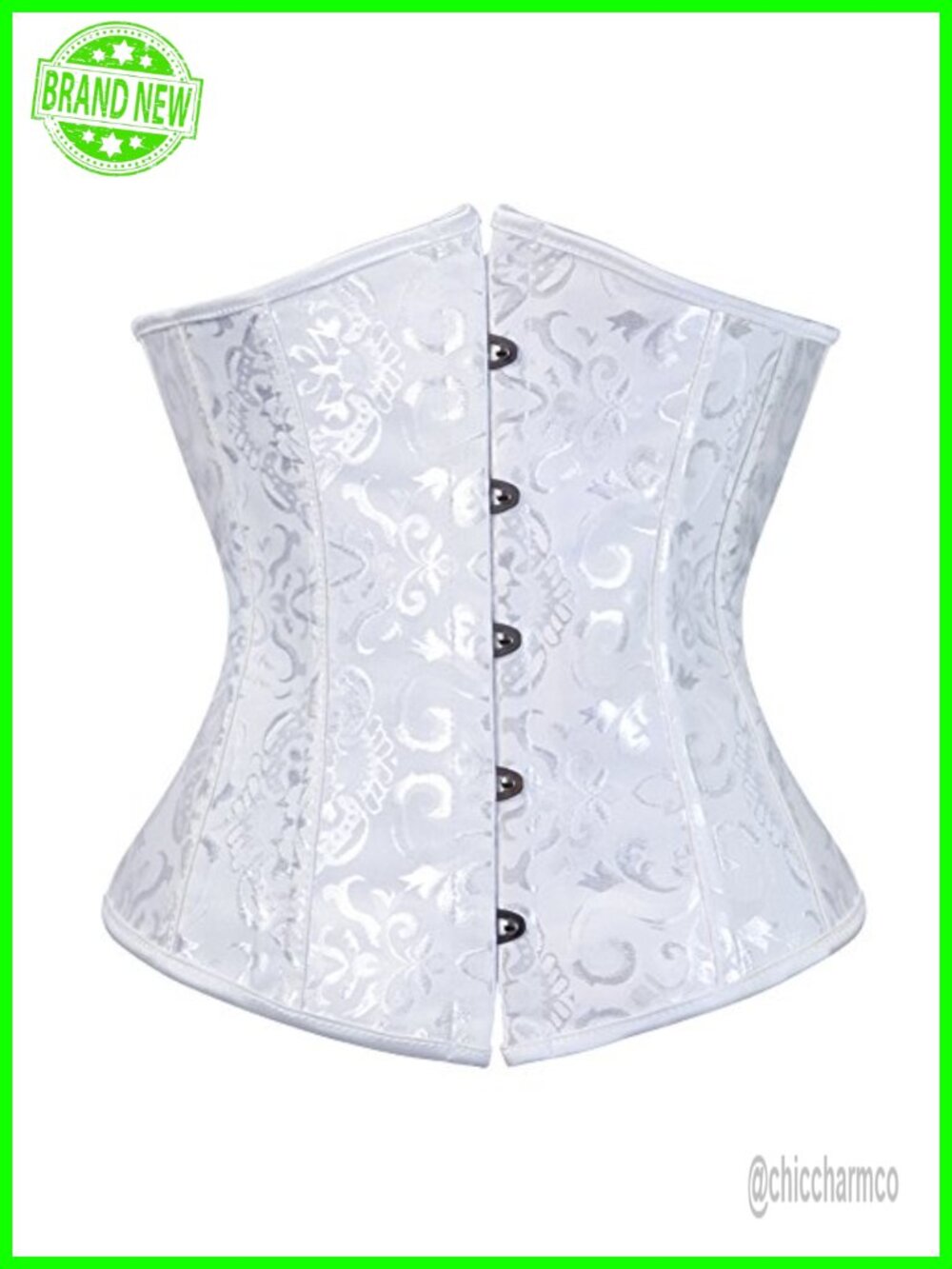 Underbust Corset Lace Up Floral Renaissance Halloween Costume